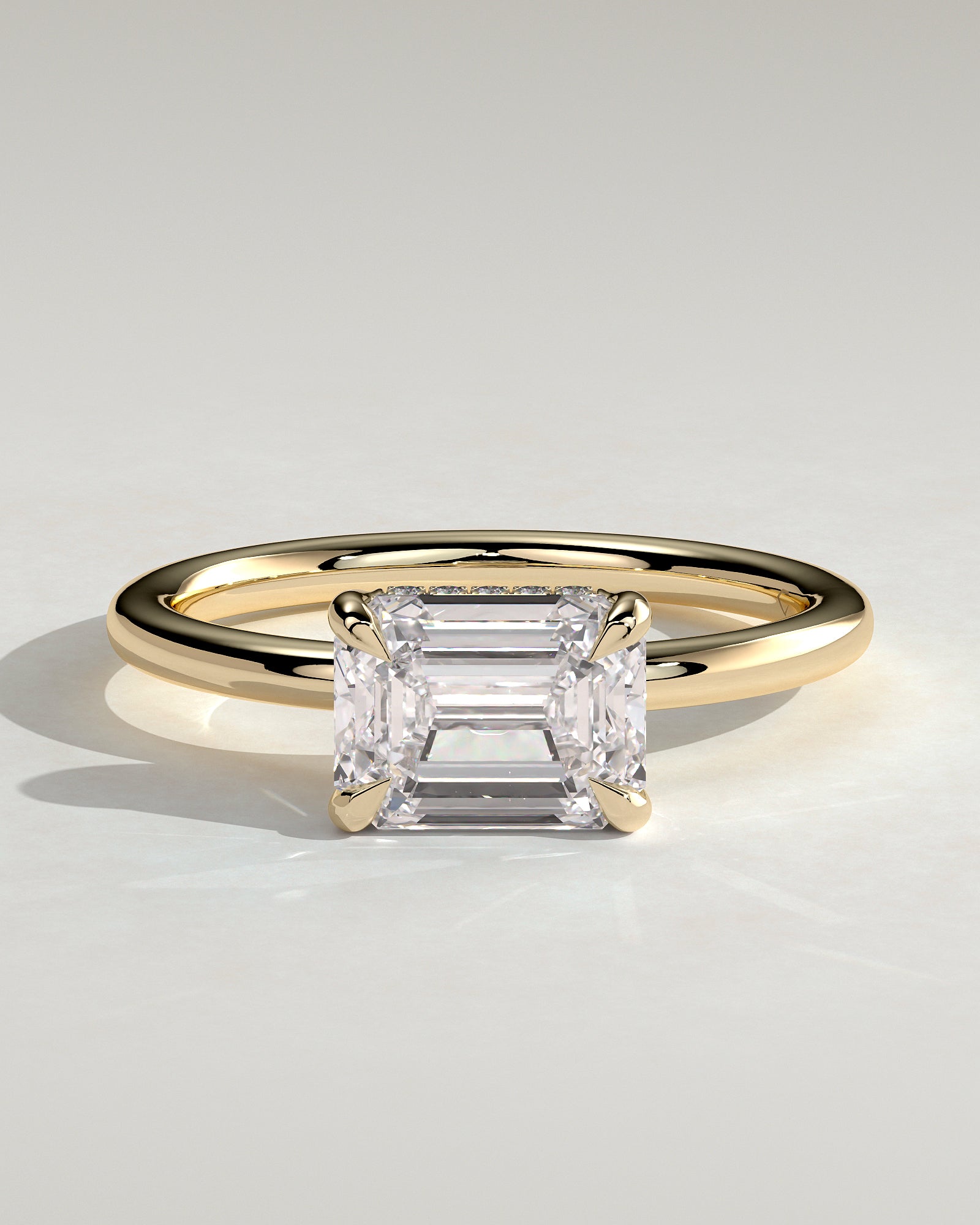 Round Halo, Pave & Split Shank Engagement Ring – 1.93 CT Lab Grown Diamond